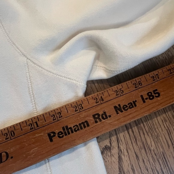 Clickbait Cream Maroon Crewneck Sweatshirt Large EUC - Picture 4 of 5